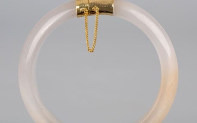 14K Gold Ice Jadeite Bracelet