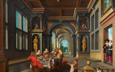 Dirck van Delen, Palace Interior with the Parable of the Rich ...
