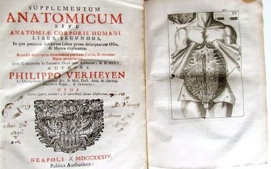 1717 2 VOLUMES ANATOMY ILLUSTRATED CORPORIS HUMANI ANATOMIAE antique in LATIN