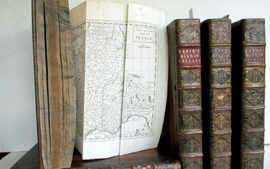 1732-47 5 VOLUMES HISTORY of ENGLAND by RAPIN de