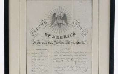 1864 U.S. Passport - Signed William H. Seward