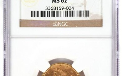 1900 $5 US Half Eagle Gold Coin NGC MS 62