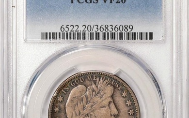 1911-D Barber Half Dollar Coin PCGS VF20