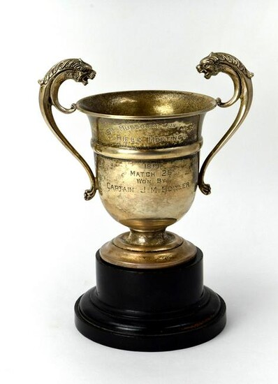 1919 Sterling Silver Rifle Meeting Trophy Cup Named