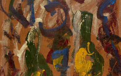 Зверев Анатолий Тимофеевич (1931–1986) Натюрморт с бутылками. 1977 г. Картон, масло, 50×39 см.