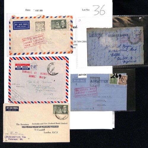 1954 Forces cover from Singapore (Jan 8) to G.B, the stamp w...