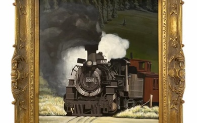 1986 Scenic Railroad Oil Painting