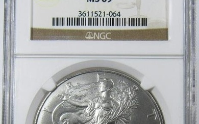 1996 AMERICAN SILVER EAGLE NGC MS-69