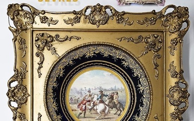 19th C. French Hand Painted Sevres Plate