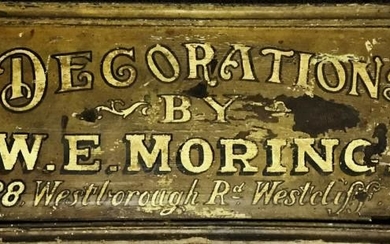 19th C. Hand Painted Wooden Trade Sign