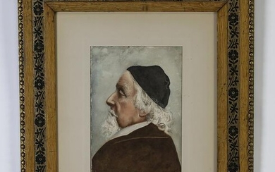 19th c. Continental W/c portrait of Richard Horne