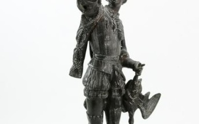 19thC French Metal Figural Sculpture