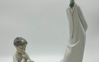 2 Lladro Figures Doctor & Boy with Dog