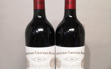 2 bouteilles Château CHEVAL BLANC - Gcc Saint-Emilion 2019.