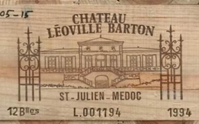 Chateau Léoville Barton 1994 Saint-Julien 12 bottles owc 90+/100 Robert...
