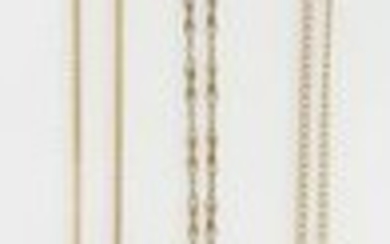 Three Vintage Yellow Gold Necklaces, consisting of a