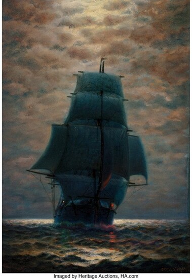 27036: James Gale Tyler (American, 1855-1931) Sailing s