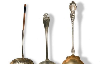 3 Sterling Silver and Coin Silver Ladles