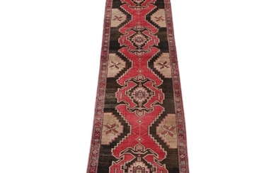 3'1 x 12'8 Hand-Knotted Northwest Persian Carpet Runner, circa 1950s