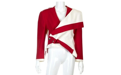 Alexander McQueen Red and Cream Jacket
