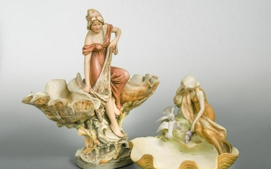 Alois Hampel for Royal Dux, an Art Nouveau porcelain