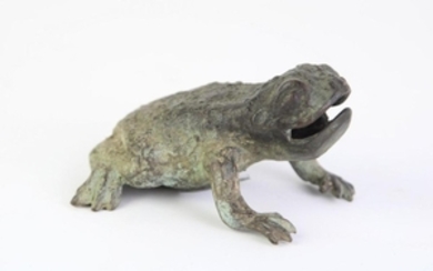Cast Iron Toad Paperweight