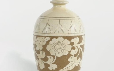 Chinese ceramic Cizhou style meiping vase