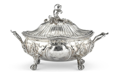A George II sterling silver lidded tureen