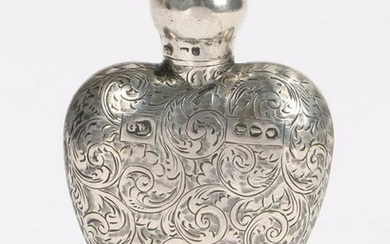 George VI silver scent bottle, London 1946, maker GW