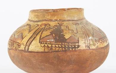 Hopi Polacca Ceramic Bowl w/ Geometric Decoration