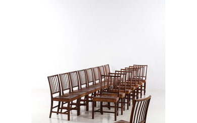 Jacob Kjaer (1896-1957) Série de seize chaises