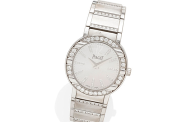 A Lady's Diamond and 18k White Gold 'Polo' Bracelet Watch,, Piaget