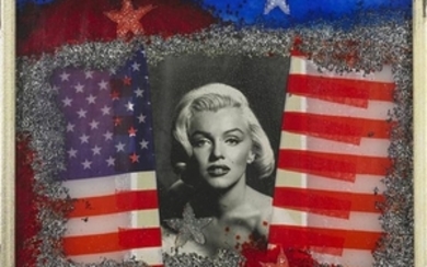 RONDA OMAR (n. 1947) Marilyn frozen. 2006. Plastic. Cm 50,00 x 50,00. Al...