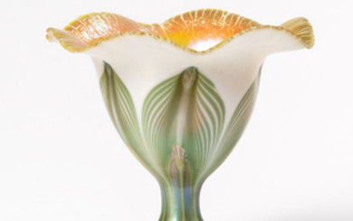 Quezal Floriform Vase