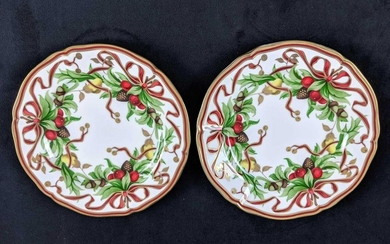 Set Of Two Tiffany and Co Garland Plates