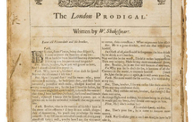 Shakespeare (William) The London Prodigal [&] The History of the Life and Death of Thomas Lord Cromwell [&] The History of Sir John Oldcastle, the good Lord Cobham, from the third folio, 1664; and other leaves from the same edition (51 leaves)