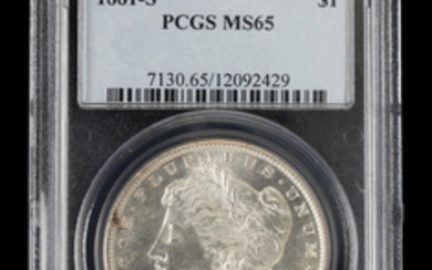 A United States 1881-S Morgan Silver Dollar Coin