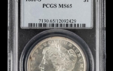 A United States 1881-S Morgan $1 Coin (PCGS MS65)