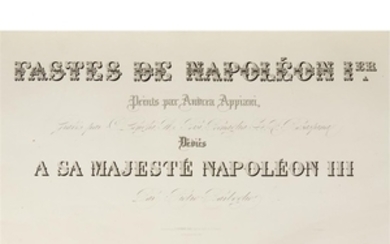 1 Vol. (Appiani, Andrea illus). Fastes de Napoleon Premier....