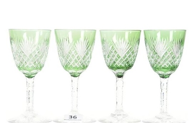 (4) Cordial Stems, Green to Clear, Brilliant Period