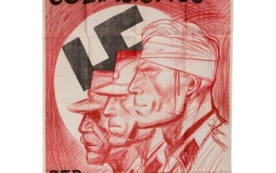 Frühes Werbeplakat der NSDAP von Mjölnir, um 1930