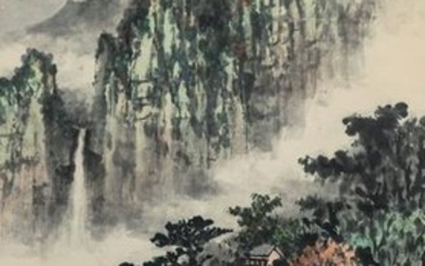 Chinese Painting of Landscape, Huang Junbi 1985