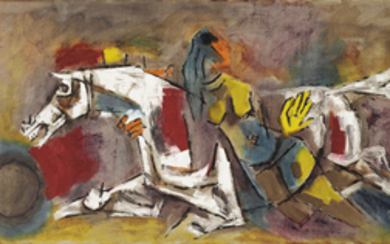 MAQBOOL FIDA HUSAIN (1913-2011), Untitled (Horse and Lady)