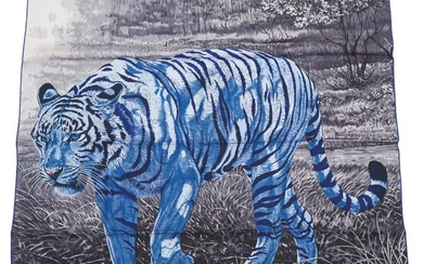 Hermès "Tigre du Bengale" Silk Twill Scarf 90cm