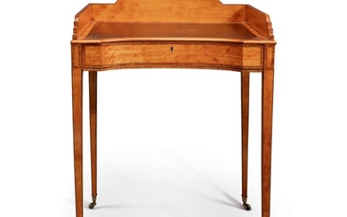A GEORGE III SATINWOOD AND TULIPWOOD-CROSSBANDED WRITING TABLE BY GILLOWS, CIRCA 1800