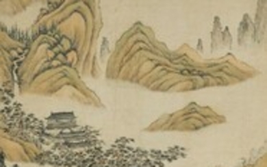 LANDSCAPE AFTER ZHAO MENGFU, Cheng Dian (Qing Dynasty)