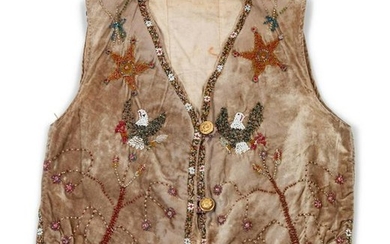 Shoshone Beaded Vest, with Eagles length 21 x chest 38