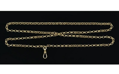 A 10 Karat Yellow Gold Necklace.