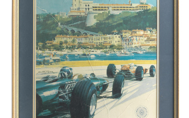 A 1966 Monaco Grand Prix poster