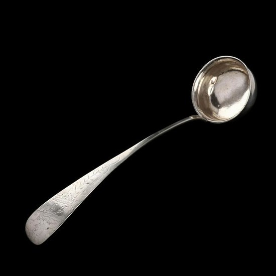 A 19th Century Continental Silver Soup Ladle
